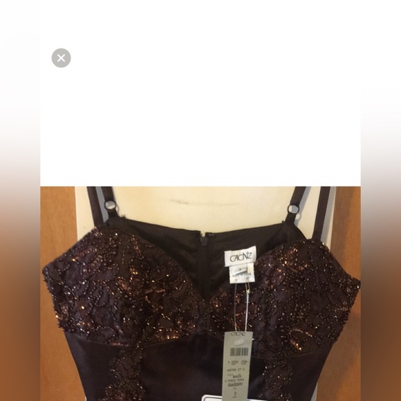 💃🏻NWT -  Cache 2-Piece Bronze Beaded 100% Silk - Picture 8 of 8